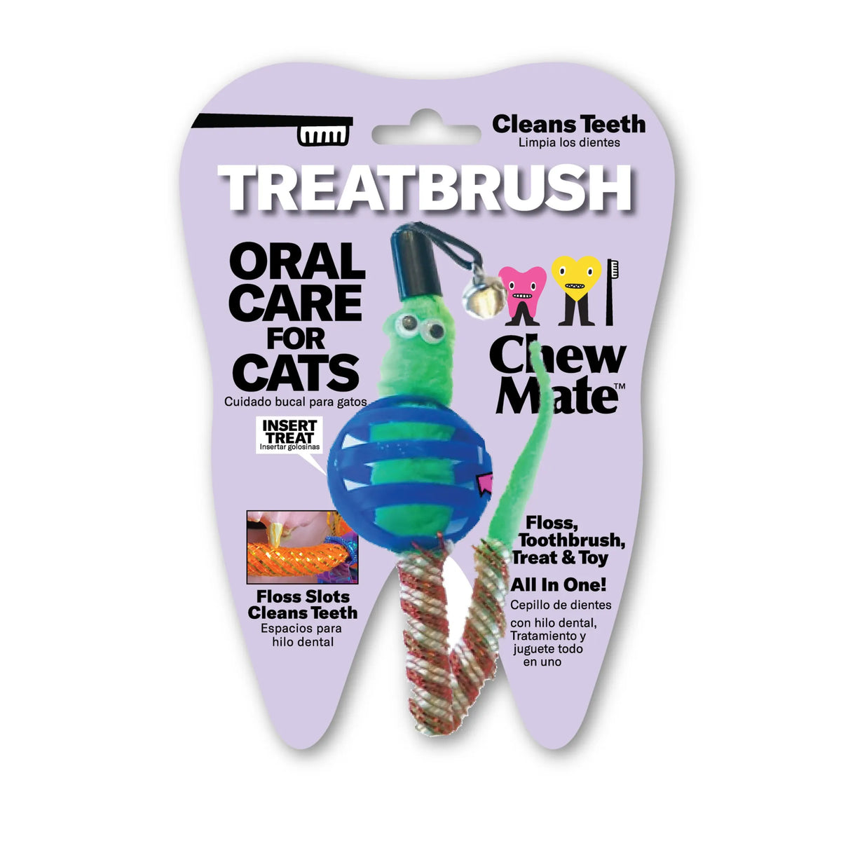 Oral Care Floss & Treat Toothbrush Toy