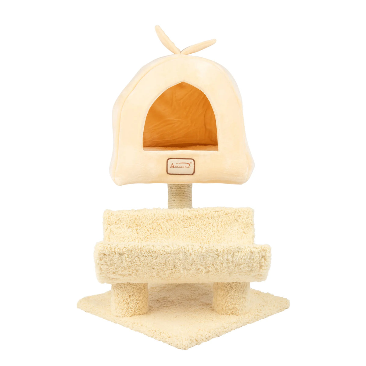 Armarkat X3007 Cat Condo, Real Wood Cat Scratching Post