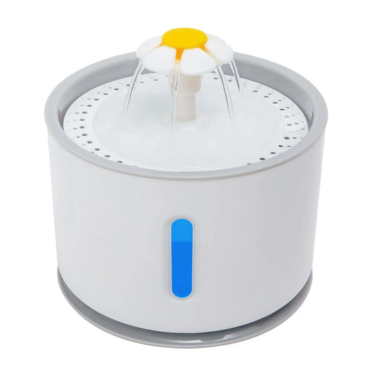 2.4L Automatic Dog Cat Water Fountain Electric LED Pet